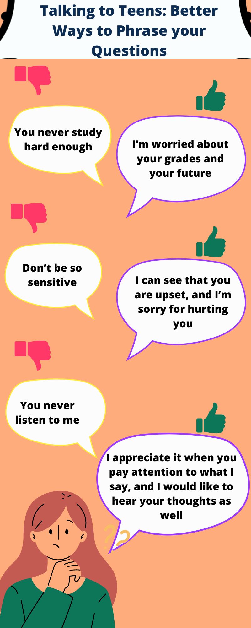 Better ways to phrase questions while talking to teens